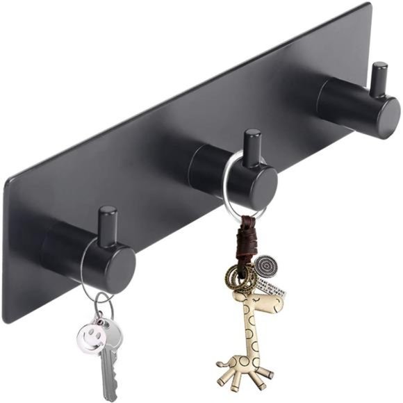 Key Holder for Wall Self Adhesive Key Hook for Wall No Damage Key Rack for Wall